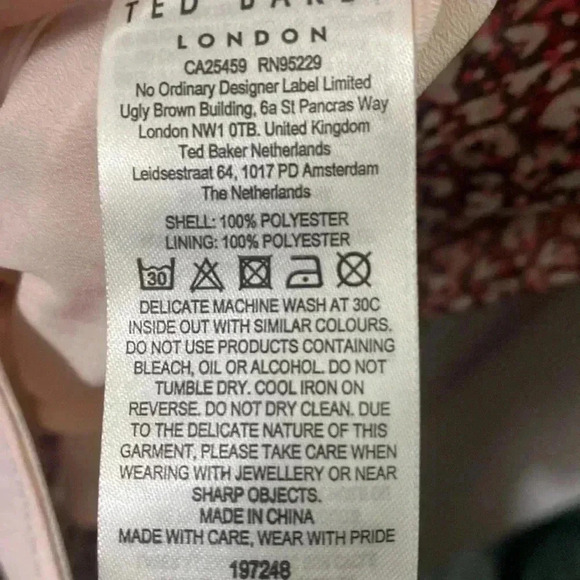 NWT Ted Baker VALLYY Draped Midi Dress - Picture 8 of 8